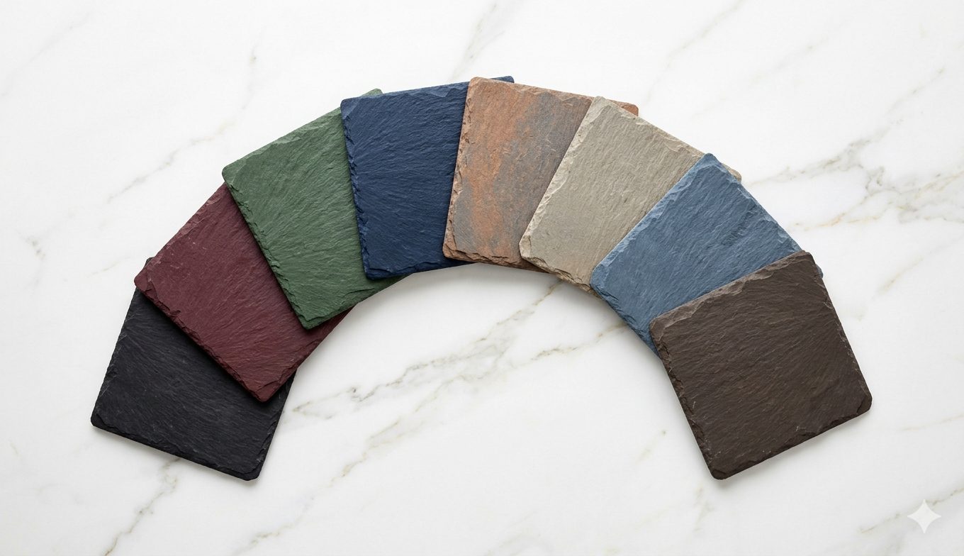 MitoSaldaite Colorée huit teintes ardoise naturelle révolution esthétique toiture