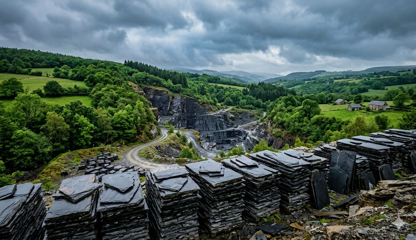 carrière ardoise naturelle France matériau écologique toiture durable bilan carbone