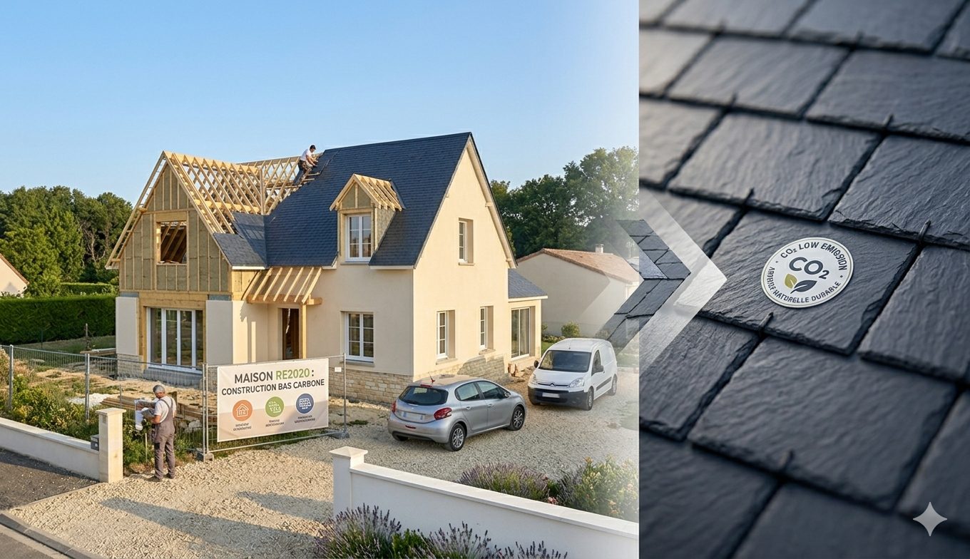 RE2020 toiture ardoise naturelle bilan carbone construction bas carbone MitoSaldaite